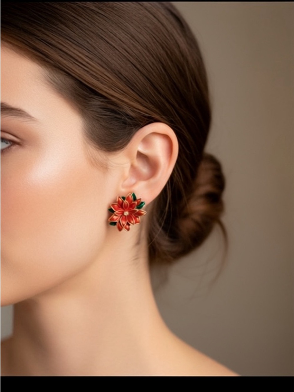 Merry & Bright Poinsettia Earrings